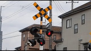 【踏切】JR成田線　変な音の踏切 (Railroad crossing in Japan)