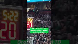 🛸👀 Drone soars around TD Garden in Boston during Sixers-Celtics game | #shorts | NYP Sports