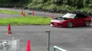 某大学自動車部合宿ジムカーナ練習