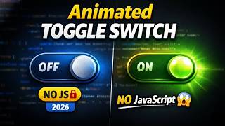 How to Create Animated Toggle Switch Using HTML & CSS Only | Coding Cloud