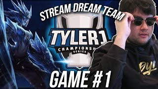 DYRUS • TYLER1 CHAMPIONSHIP SERIES GAME 1!! STREAM DREAM TEAM!! FT. Dyrus' Eyeglasses