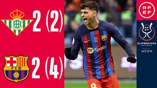 Resumen Supercopa de España | Real Betis 2-2 (2-4 pp) FC Barcelona | Semifinal