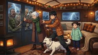 Surviving in a Mobile Home During a Zombie Apocalypse | Cozy Ghibli Bed
