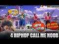 4 HIPHOP BUNDLE CALL ME NOOB😡 উড়া ধুরা গালি দিলো🔥 আসো 1 VS 4 খেলবো 🔥 - Garena Free Fire