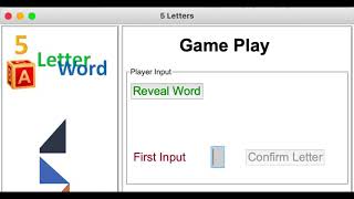 Python Tkinter 5 Letter Simple Game