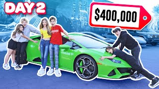 LAST TO LEAVE Wins A NEW LAMBORGHINI CHALLENGE **COUPLES CHALLENGE**🚗 | Sawyer Sharbino