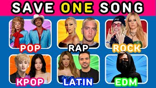 POP vs RAP vs ROCK vs KPOP vs LATIN vs EDM 🔥Save One Song