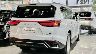 2022 Lexus LX 600 F Sport White Color | Exterior and Interior Walkaround