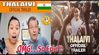 Thalaivi | Official Trailer (Hindi) | Kangana Ranaut | Arvind Swamy | Vijay | |Dutch couple REACTION