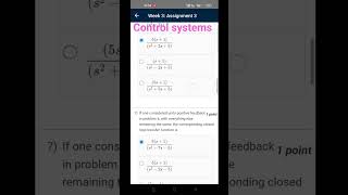 💥Control systems 💥week 3 🔥Assignment solution🔥 NPTEL 🌟#subscribe #like #nptel #viral