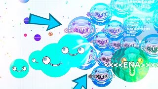 TOTALLY DESTROYING BIGGEST TEAMS ( Agar.io Solo Gameplay )