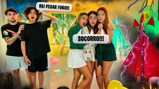 FIZ UMA FESTA DO PIJAMA COM MEUS AMIGOS E ALGO TERRÍVEL ACONTECEU !!!