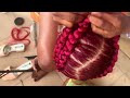 let’s make hilda baci inspired braided wig. all back braids