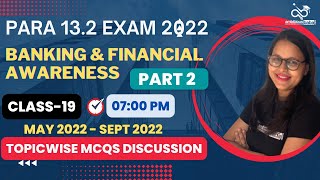 PARA 13.2 Exam 2022| CURRENT AFFAIRS | Topicwise CA in MCQs | Banking & Financial Awareness 2022