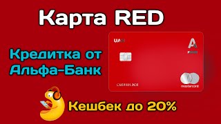 Обзор кредитной карты RED от Альфа Банк! Тарифы, кешбек, плюсы и недостатки карты! 2021