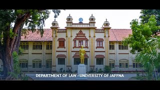 An introduction video Department of Law, University of Jaffna