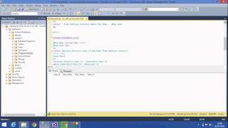 17.SQL Server Tutorial (SP with Input Parameters)
