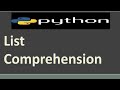 List Comprehension in Python |  Python Tutorial | Learn Python Programming