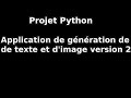 Projet Python Customtkinter : Application de génération de texte et d'image