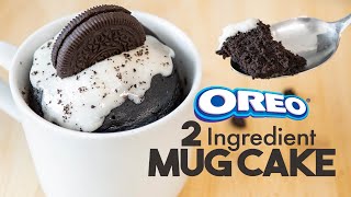 2 Ingredient OREO Mug Cake 💙 | Easy Microwave Desserts