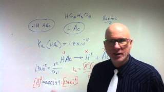 Using Ka, Determine the pH using the Quadratic Formula