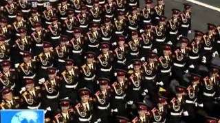 2015 Russia Moscow military parade Xi Jinping Peng liyuan 习近平 彭麗媛 俄罗斯中国三军仪仗队 红场阅兵