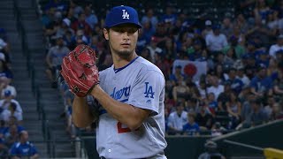 LAD@ARI: Darvish fans 10 as 'Minivish' looks on