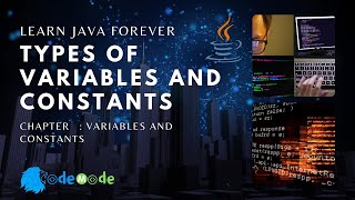 Types of variables and constants in Java | Java Programming