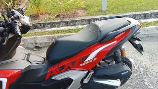 Honda ADV160 Reviu selepas 16000km . GIVI Rack patah juga akhirnya .