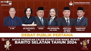 DEBAT PUBLIK PERTAMA ANTAR PASANGAN CABUP-CAWABUP BARITO SELATAN 2024