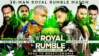 WWE Royal Rumble 2026 Men’s Match Entry Predictions | Full 1–30 Entry Order & Surprise Returns