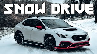 WRX + Blizzak WS90 = Unstoppable // Snow driving in 2025