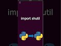 Copying Files with Python! #python #coding