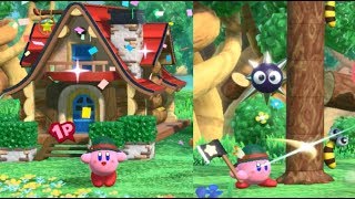 【カービィの家が完成！　きこりせんにん　ふりふり！ きこりきょうそう】　攻略　星のカービィ スターアライズ　Kirby Star Allies \