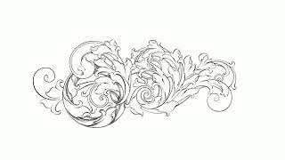 Scrollwork drawing in Procreate