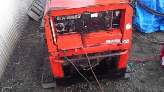 ウェルダー デンヨー BLW-280SS WELDER GENERATOR　エンジン快調！ video\u0026slide welder