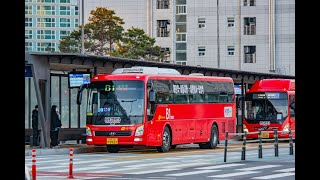 [경춘선뱀눈이] 대전 BRT B1 2층버스 전 구간 6배속 주행영상(오송행)