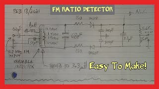 FM Ratio Detector Demodulator Circuit | Simple DIY FM Demodulator with schematic