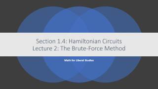 Math for Liberal Studies - Lecture 1.4.2 The Brute-Force Method
