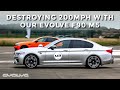 DESTROYING 200mph in the Evolve F90 M5 at VMAX200