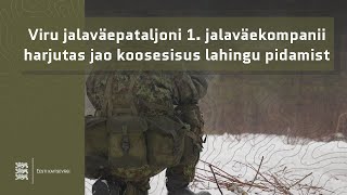 Viru jalaväepataljoni 1. jalaväekompanii harjutas jao koosesisus lahingu pidamist