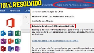 Falha na Ativação do Produto Microsoft Office, Word, Excel, Powerpoint | Sem Programa