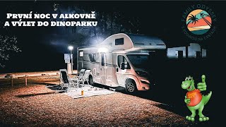 Vybíráme karavan I Výlet obytkou, Dinopark a první noc na Stellplatze