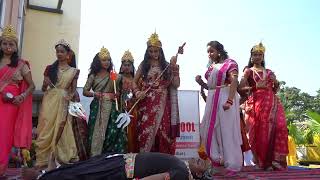 'Mahishasur Mardini' Dance Drama Cultural Program at Don Bosco Convent School, Madhubani.