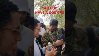 CAN GOD HAVE A GOD???!!! Shamsi is Asking A Preacher This Pertinent Question At Speakers Corner.