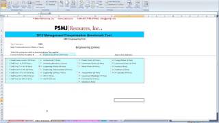 PSMJ Survey Participant Benchmarking Tool - Demonstration