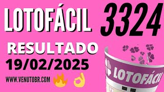 🍀 Resultado Lotofácil 3324