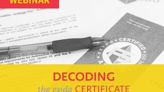 Decoding the exida Certificate