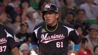 【プロ野球パ】角中、左飛で三塁進塁の好走！でも打ち損じのクルーズは…  2014/09/15H-M