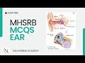 MHSRB STAFF NURSE IMPORTANT MCQ'S SENCE ORGANS EAR